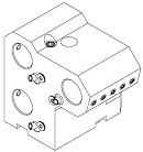 BMT65 BOLT PATTERN 70x73 BORING BAR HOLDER TRIPLE 3xID=32 L=110 mm HALF INDEX R FOR DAEWOO